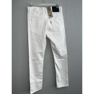 $48 Levi's Kid's‎ Boy's White Solid Stretch 510 Skinny Fit Jeans Size W27 L27